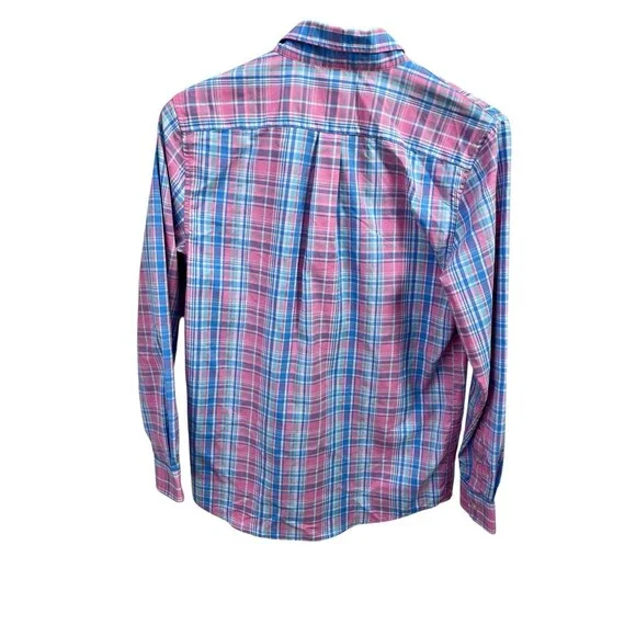 Lot of 3 Vineyard Vines Shirts Boys Large 16 Long Sleeve Whale Shirt Plaid - Picture 15 of 15